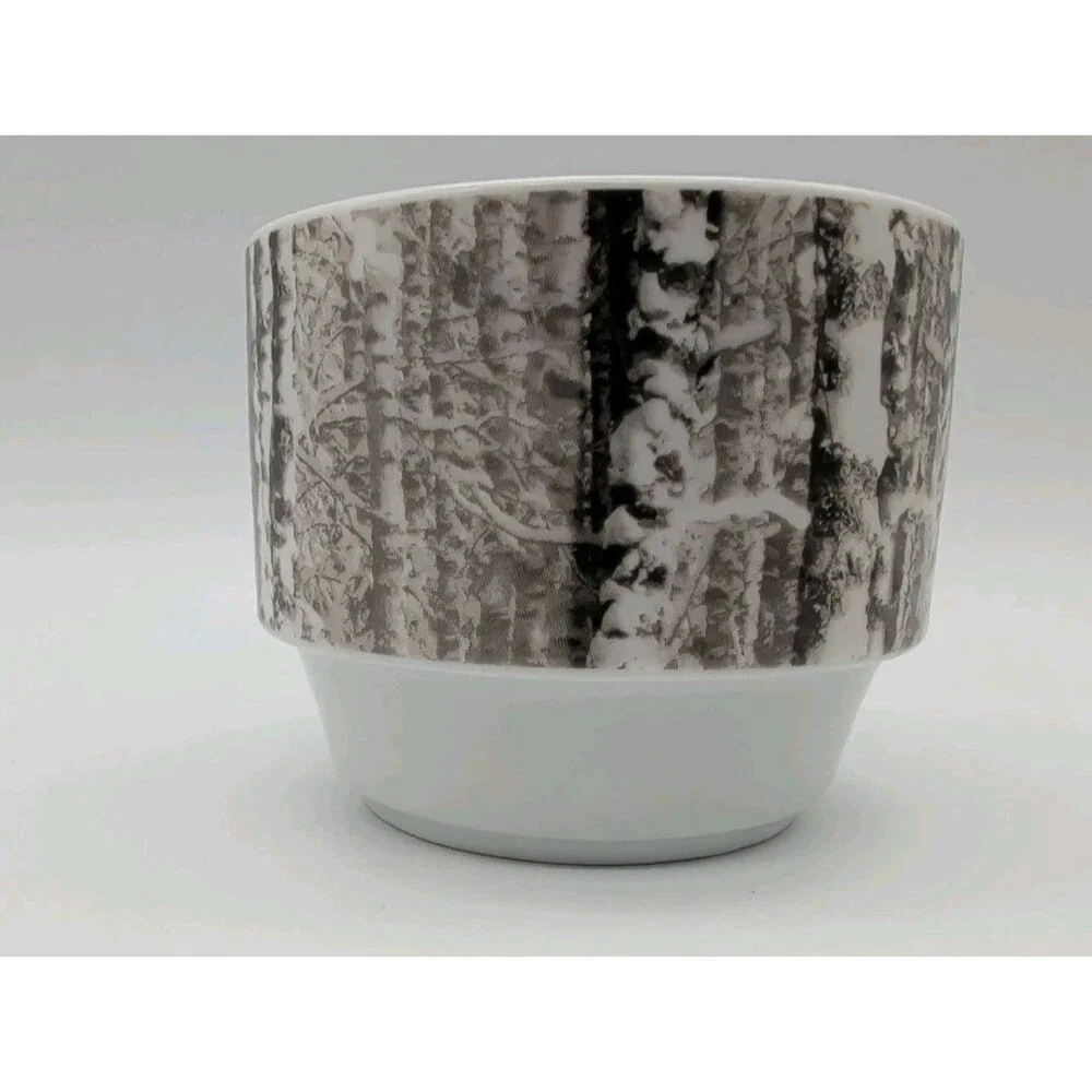 Pier 1 Snow Forest Stacking Mug Birch Tree Winter Replacement 3rd From Bottom